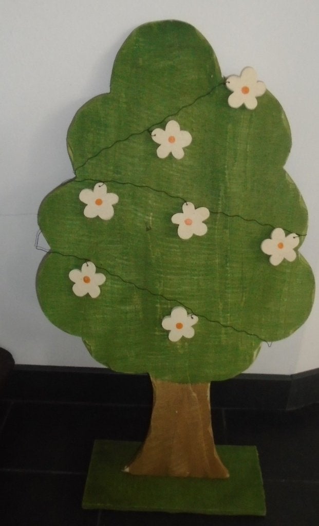 HOUTEN DECORATIE BOOM foto/memo 68 CM Nieuw, Groen, Hout, -, -