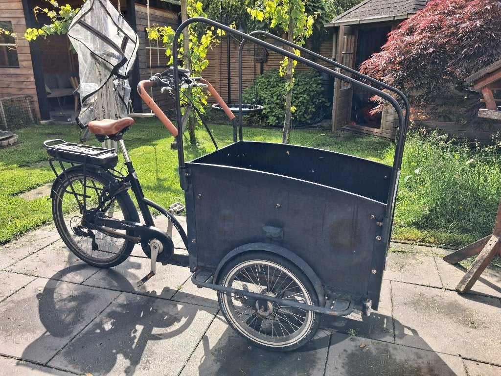 Bakfiets Troy, Gebruikt, Huif, 2 kinderen, Ophalen