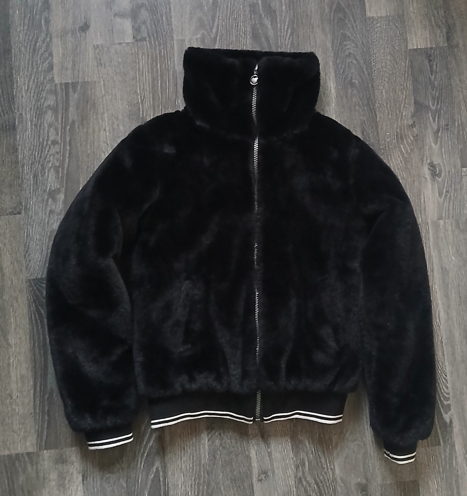 Looxs Fake fur jas zwart meisje 134/140, Meisje, Looxs Revolution, Ophalen of Verzenden, Zo goed als nieuw