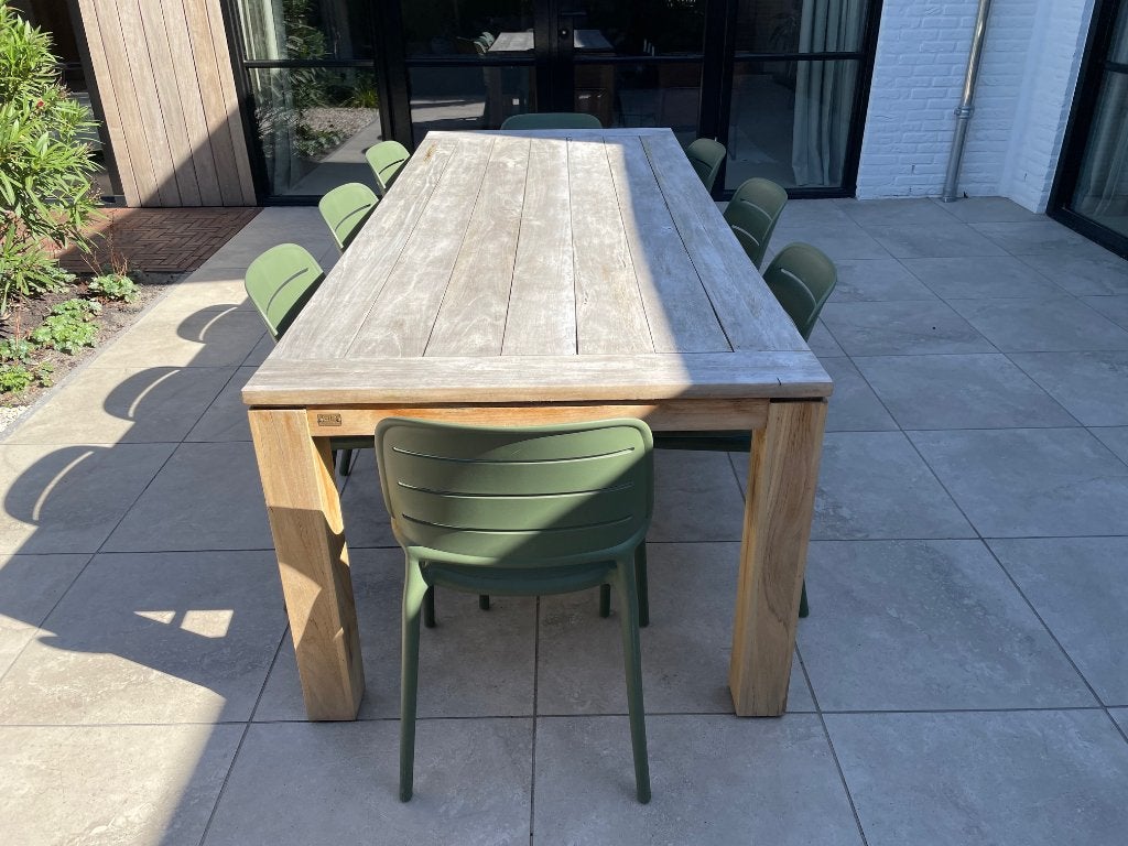 Foto 2 van Teakhout tuintafel 100x240 cm