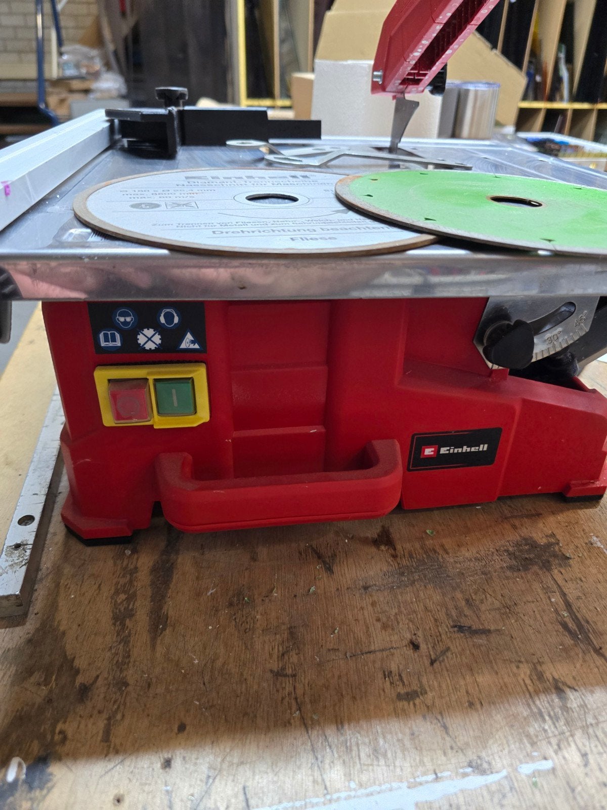 Einhell Tegelzaag TC-TC 800, Ophalen, 40 tot 60 cm, Keramiek, Zo goed als nieuw