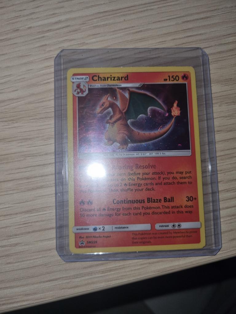 Charizard SM226 sun & moon promo, Ophalen of Verzenden, Zo goed als nieuw, Losse kaart, Foil