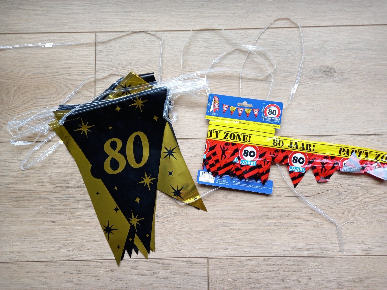 feestversiering 80 jaar, Hobby en Vrije tijd, Feestartikelen, Ophalen of Verzenden, Versiering, Verjaardag