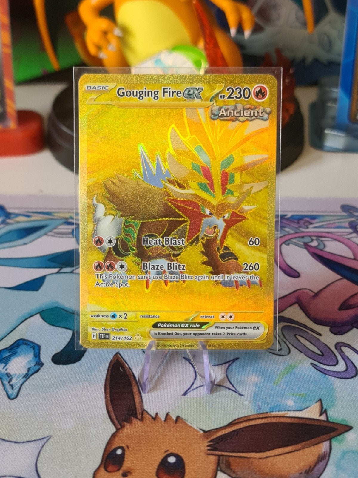 Gouging Fire EX #214 Temporal Forces Hyper Rare., Ophalen of Verzenden, Zo goed als nieuw, Losse kaart, Foil