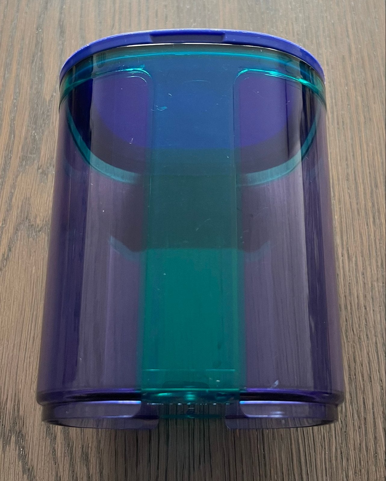 Tupperware Eleganzia,skyline Vensterbus bl/gr 1,5 L, Gebruikt, Bewaardoos, Blauw, Luchtdicht