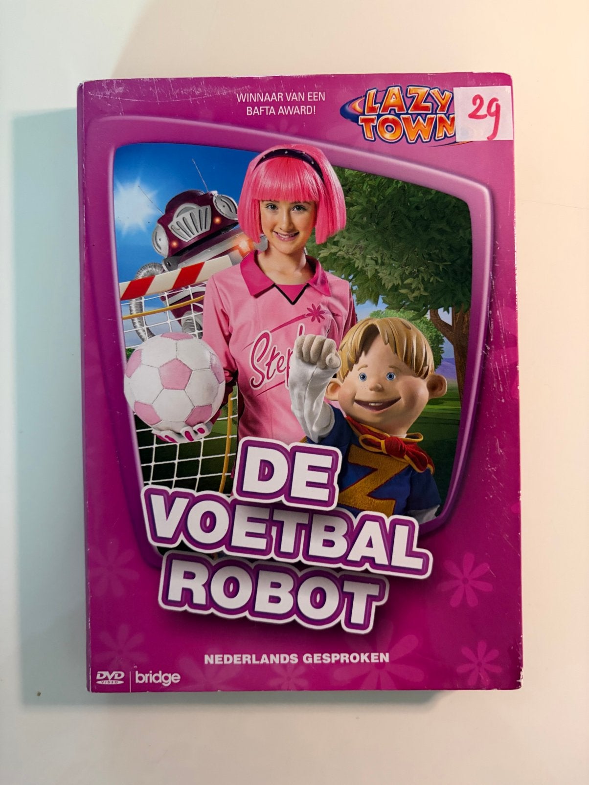 Dvd de voetbal robot lazy town, Alle leeftijden, Ophalen of Verzenden, Zo goed als nieuw, Educatief