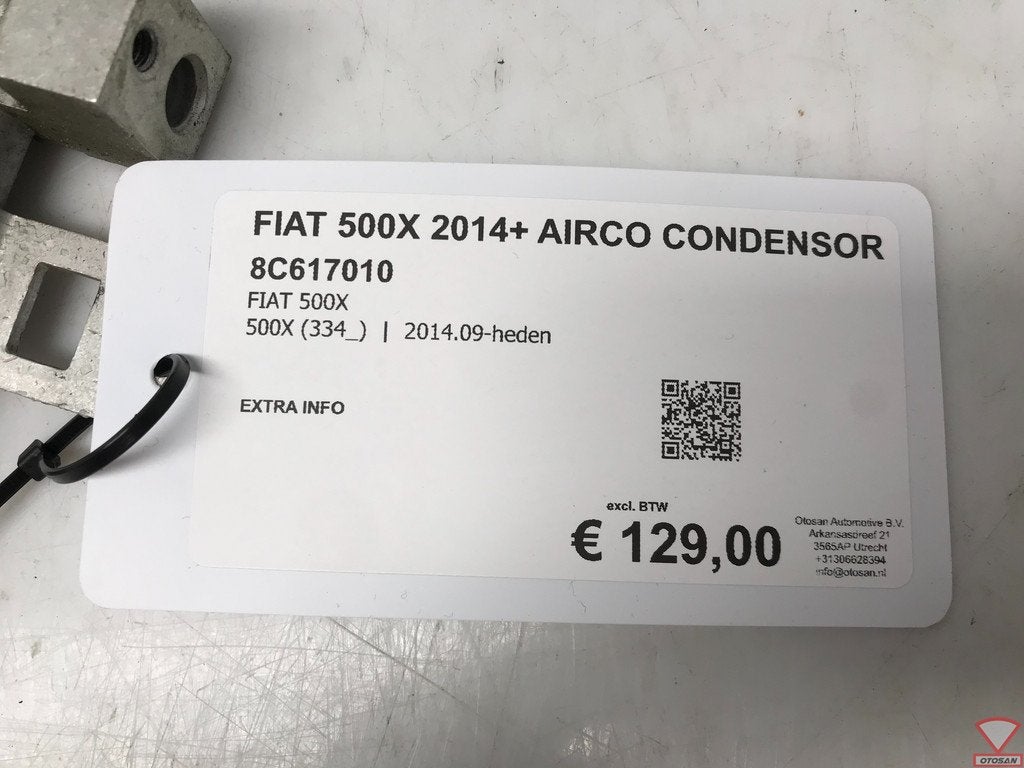Fiat 500X 2014+ Airco Condensor 8C617010, Gebruikt, Stellantis Europe S.p.A., Ophalen of Verzenden, Info@stellantis.com