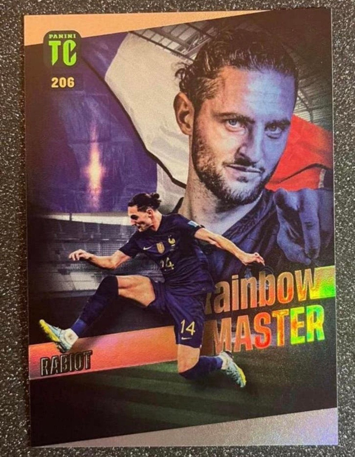 Panini Top Class 2023    RAINBOW MASTER    RABIOT   FRANCE, Hobby en Vrije tijd, Stickers en Plaatjes, Verzenden, Zo goed als nieuw
