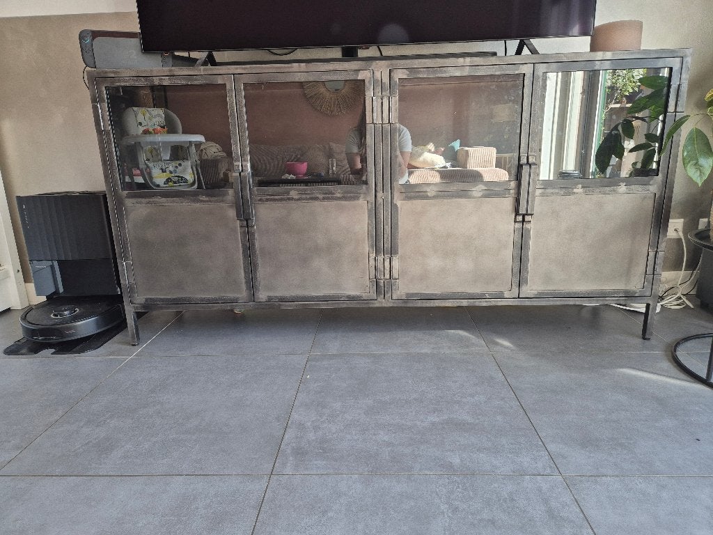 Dressoir, Huis en Inrichting, Gebruikt, 150 tot 200 cm, Ophalen of Verzenden, Glas