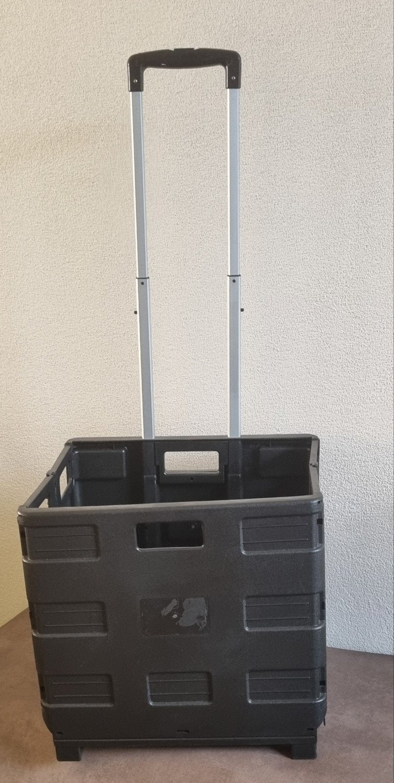 Trolley met krat - boodschappentrolley opklapbaar, Ophalen
