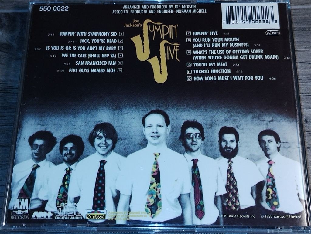 Joe Jackson - Joe Jackson's Jumpin' Jive., Cd's en Dvd's, Ophalen of Verzenden, Zo goed als nieuw, Jazz