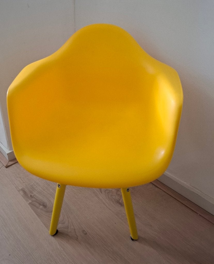 Gele kuipstoel kind, Huis en Inrichting, Stoelen, Ophalen, Zo goed als nieuw, Eén, Overige kleuren