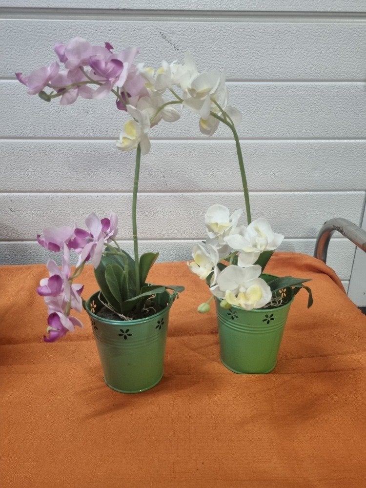 kunst orchideen roze en wit, Ophalen of Verzenden, 'T Olde Gre-j, Info@toldegrej.nl, Endepoelstraat 20f Didam