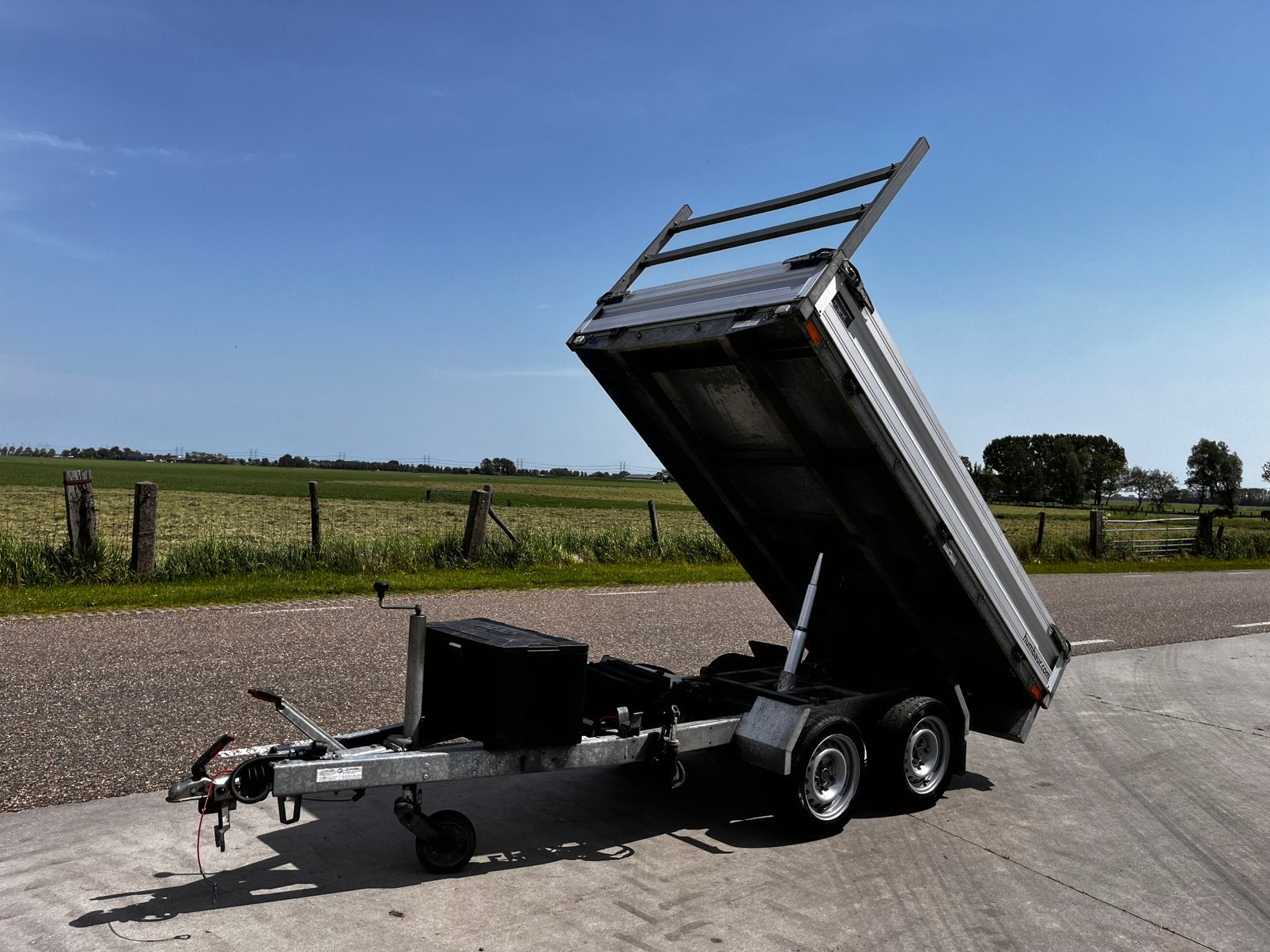 Humbaur elektrische kieper kipper kiepwagen 2021 ferro, Ophalen, Gebruikt