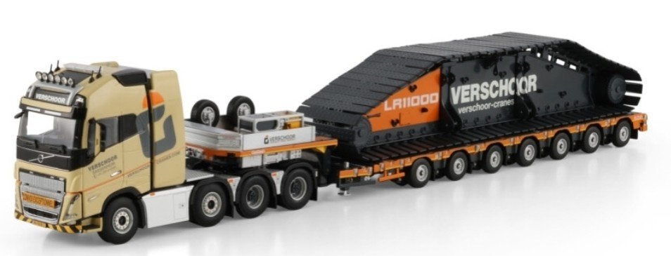 WSI VOLVO FH5 GLOBETROTTER XL + MANOOVR + RUPS - VERSCHOOR, Wsi, ., Nieuw, Ophalen of Verzenden