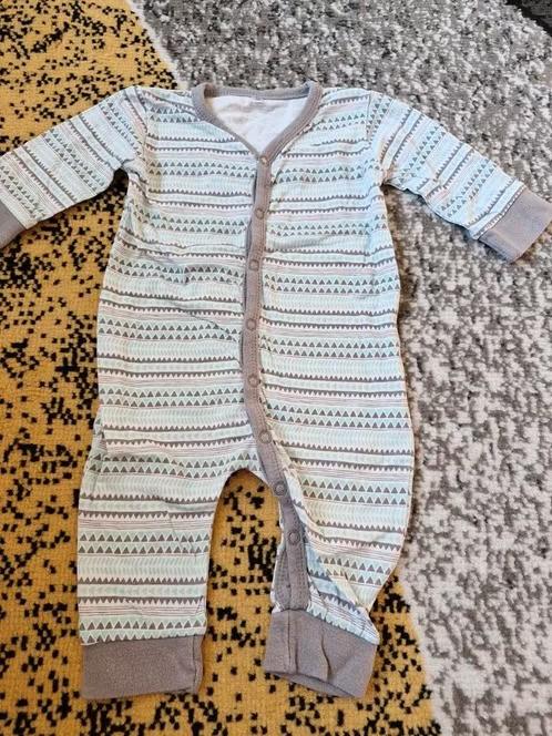 Blauw grijs boxpakje met driehoekjes Maat 68 h3, Kinderen en Baby's, Zeeman, Jongetje of Meisje, Onbekend, Ophalen of Verzenden