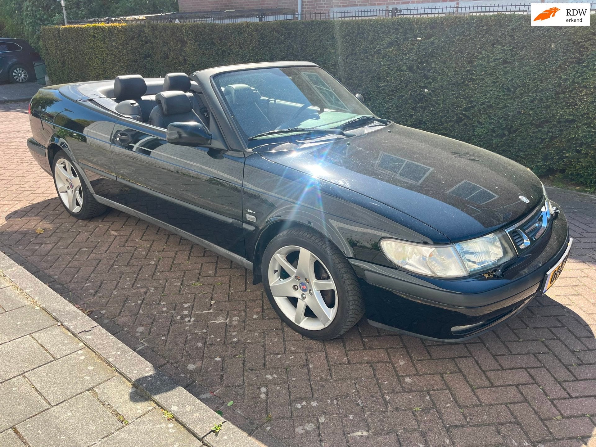 Saab 9-3 Cabrio 2.0 S AIRCO|LEDER|YOUNGTIMER| NIEUWE APK|, Gebruikt, 4 cilinders, Cabriolet, 4 stoelen