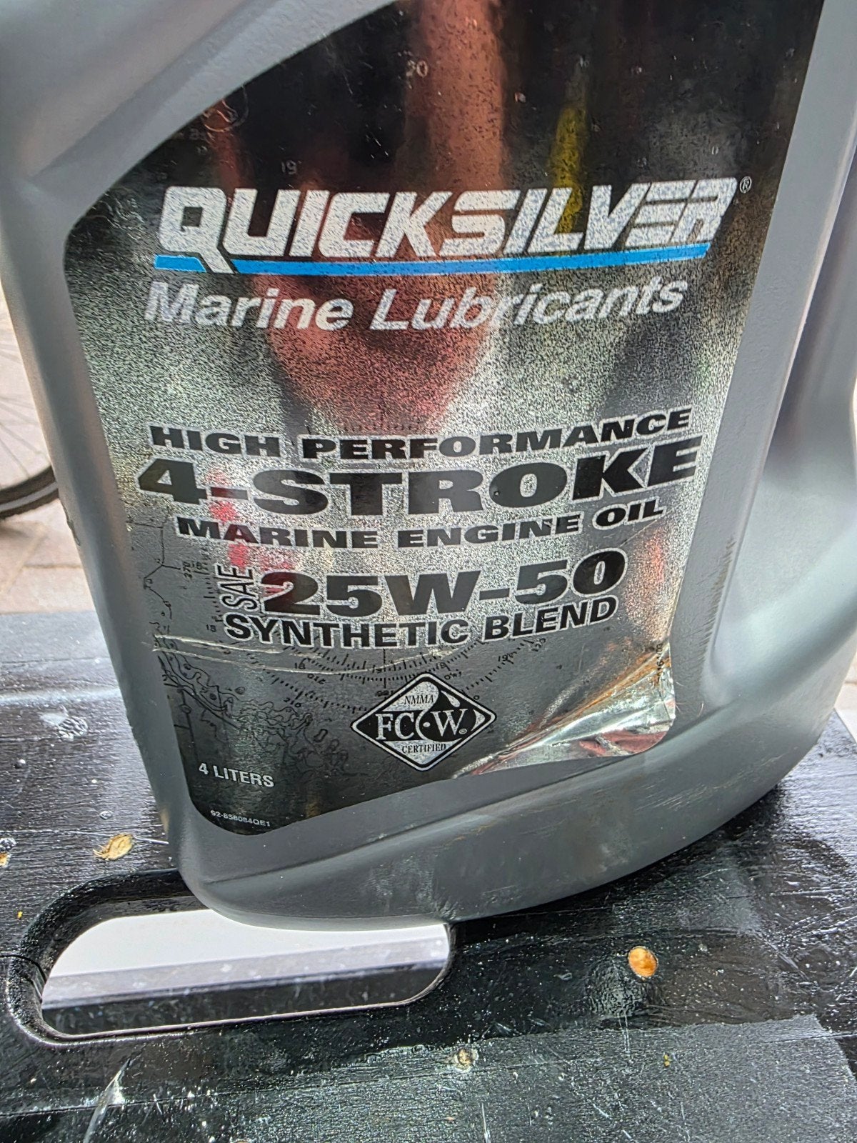 Quiksilver 4 stroke motorolie 25w-50 synthetisch, Ophalen of Verzenden, Nieuw, Motor en Techniek