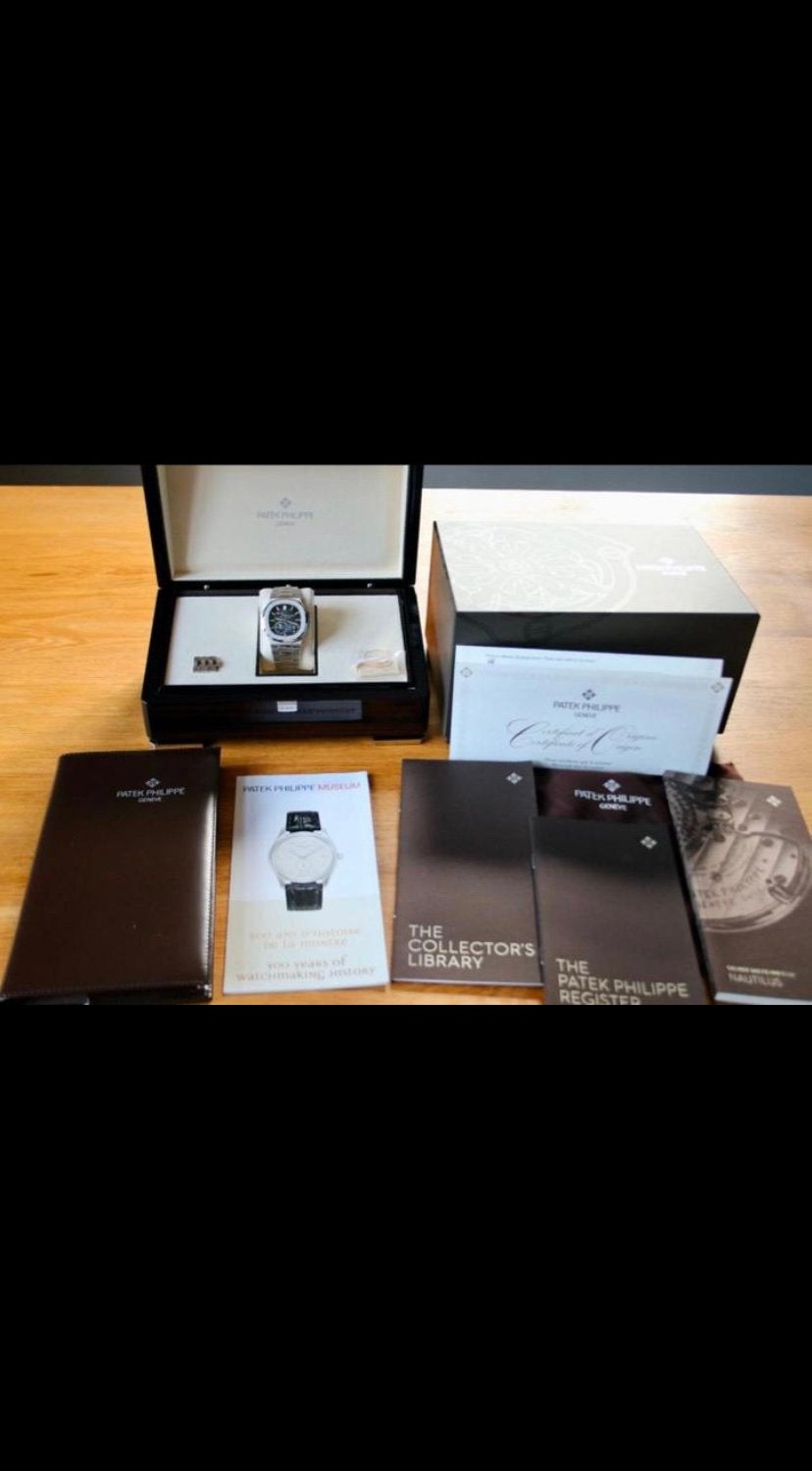 Patek Philippe Nautilus Heren NIEUW, Sieraden, Tassen en Uiterlijk, Ophalen of Verzenden, Zo goed als nieuw, Zwart, Jongen