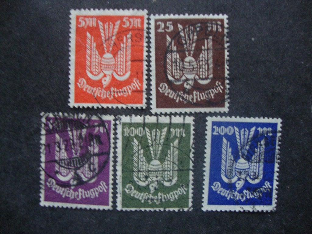 Duitse Rijk LP serie 263-267 Gestempeld,( aanbieding ), Ophalen of Verzenden, Overige periodes, Gestempeld