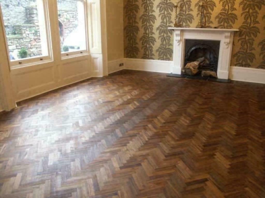 MASSIEVE TEAKHOUTEN VISGRAAT/TAPIS VLOER, HARDHOUTEN VLOER, Ophalen of Verzenden, Nieuw, Parket