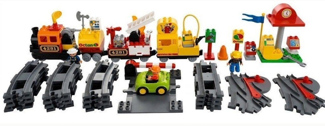 Unieke elektrische werkterrein trein met app-besturing, Gebruikt, MOC (eigen creatie), Overige thema's, Lego