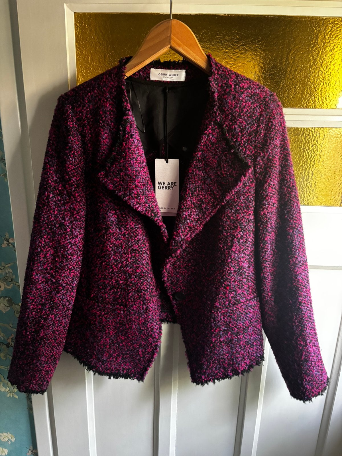 GERRY WEBER chique bouclé jasje maat 42 NIEUW, Kleding | Dames, Meerkleurig, Maat 42/44 (L), Nieuw, Ophalen of Verzenden