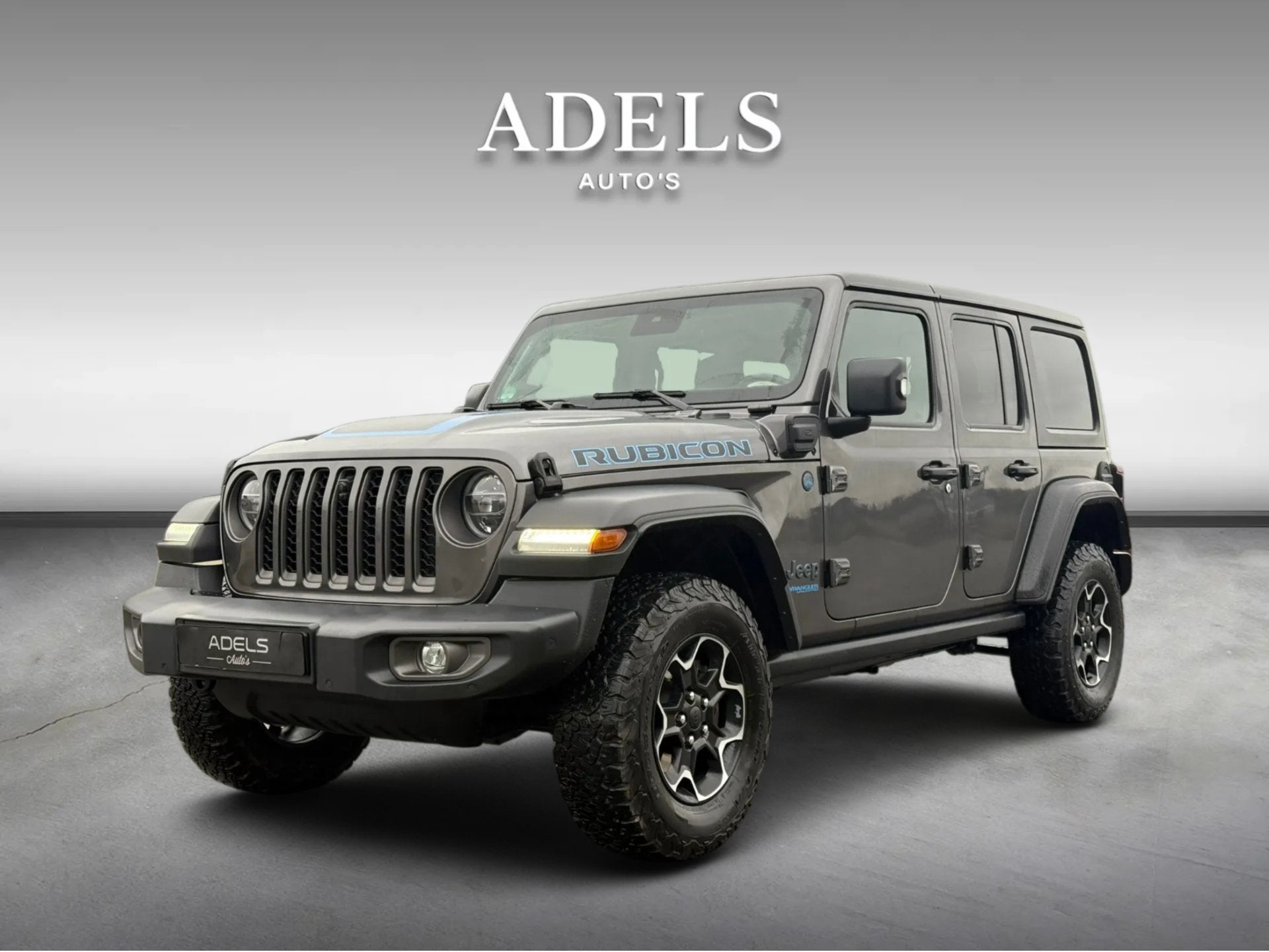 Jeep Wrangler Unlimited 4xe 380 Rubicon Dealer Onderhouden C, Auto's, 4 cilinders, Cabriolet, 23 km/l, Bedrijf