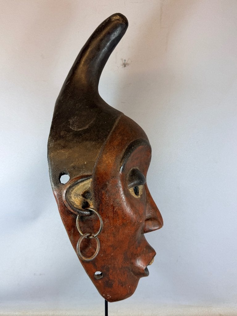 260606 - Groot & oud Afrikaans Yombe masker uit Congo., Ophalen of Verzenden