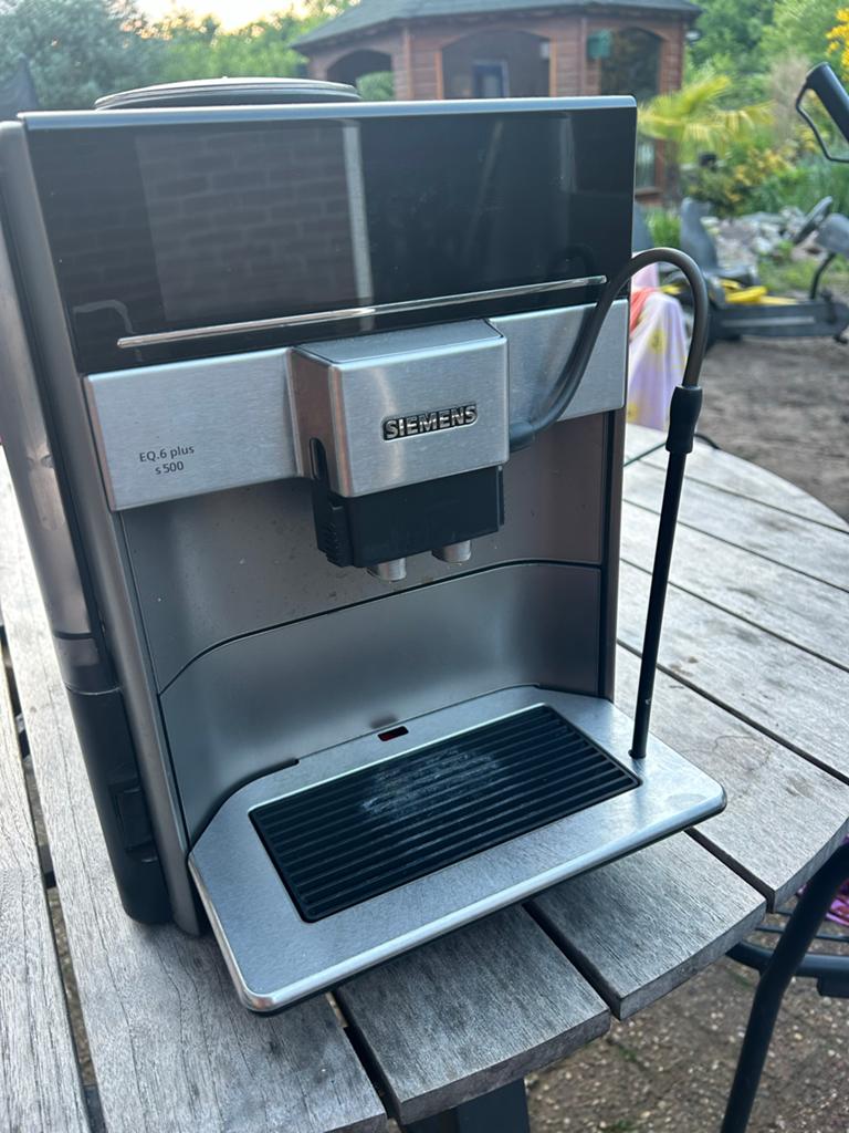 Siemens EQ.6 plus s500 Koffiemachine - Goed Onderhouden, Ophalen, Gebruikt, Koffiemachine, Koffiebonen