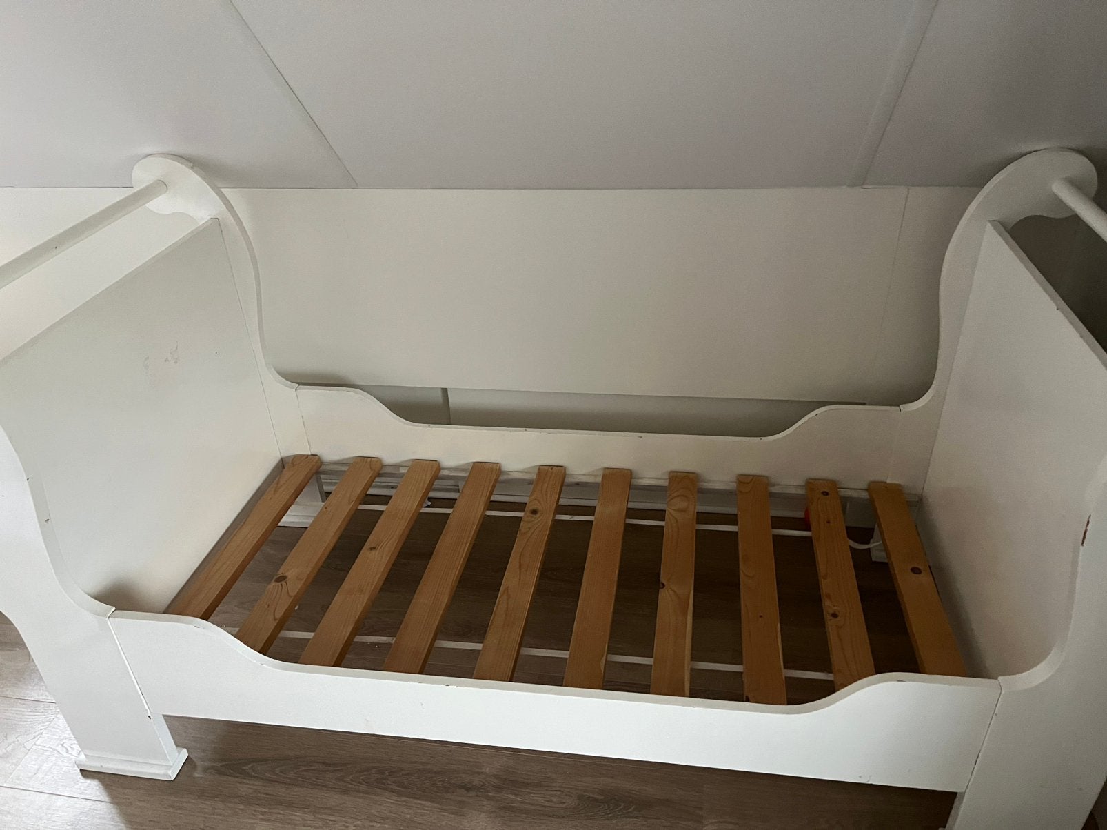 Peuterbed met lattenbodem, Ophalen, 70 tot 85 cm, 140 tot 160 cm, Zo goed als nieuw