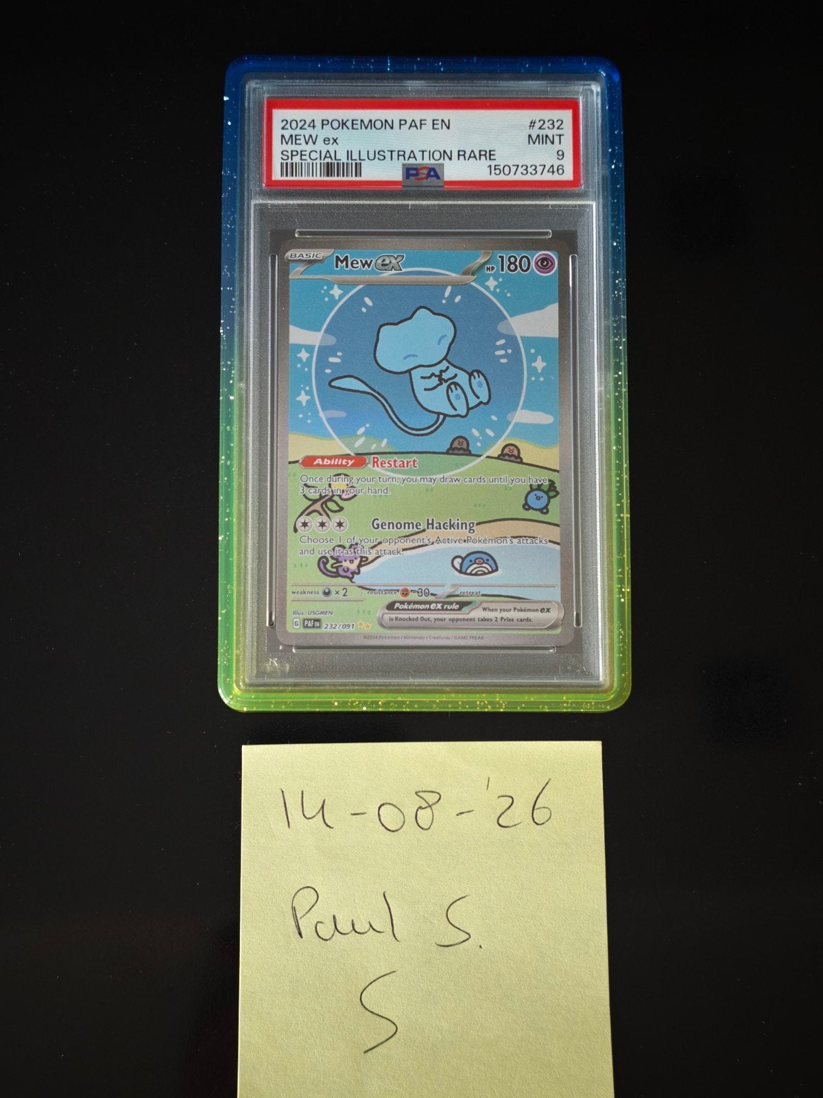 Bubble mew #232 psa 9, Ophalen, Zo goed als nieuw, Meerdere kaarten