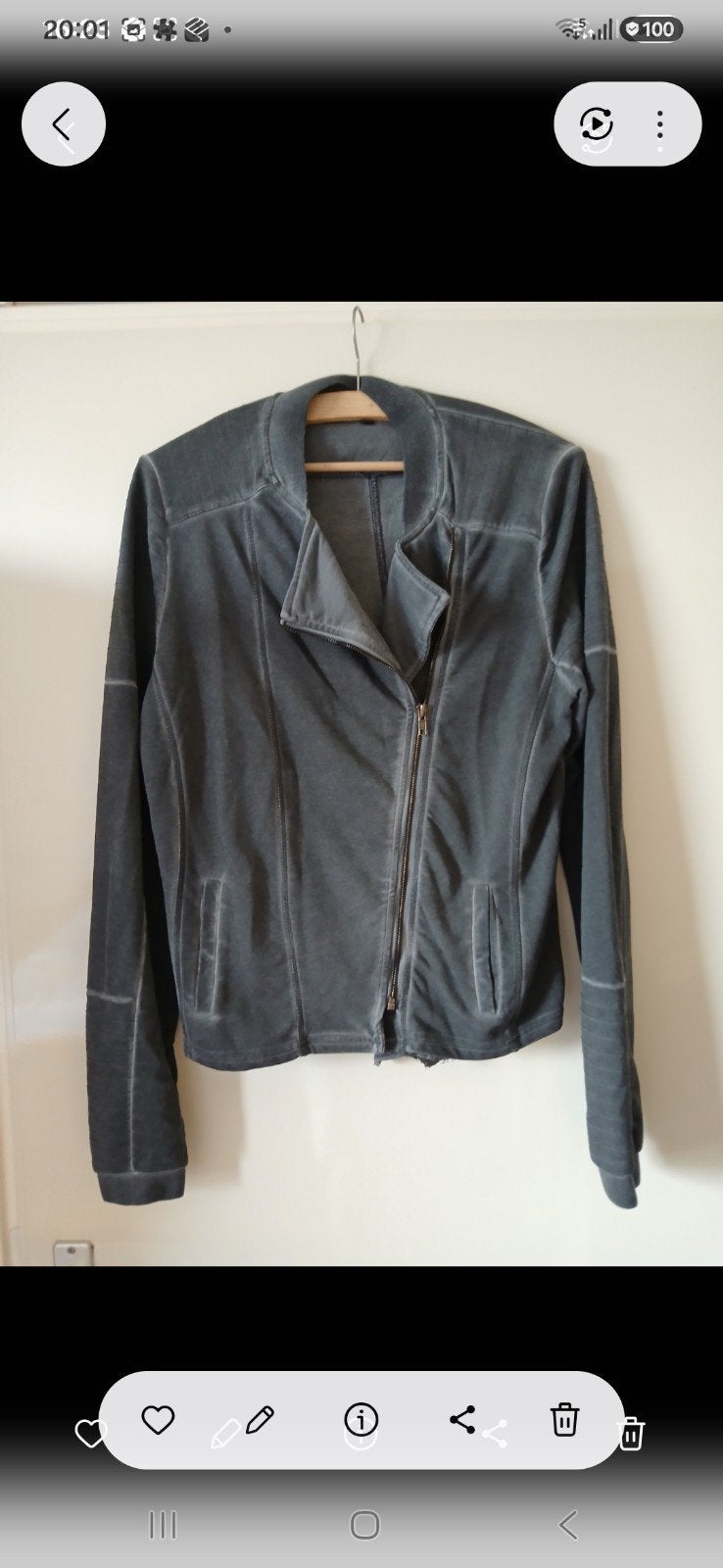 Nieuw Grijze Bikerjas maat S, Kleding | Dames, Nieuw, Ophalen of Verzenden, Jasje, Maat 36 (S)
