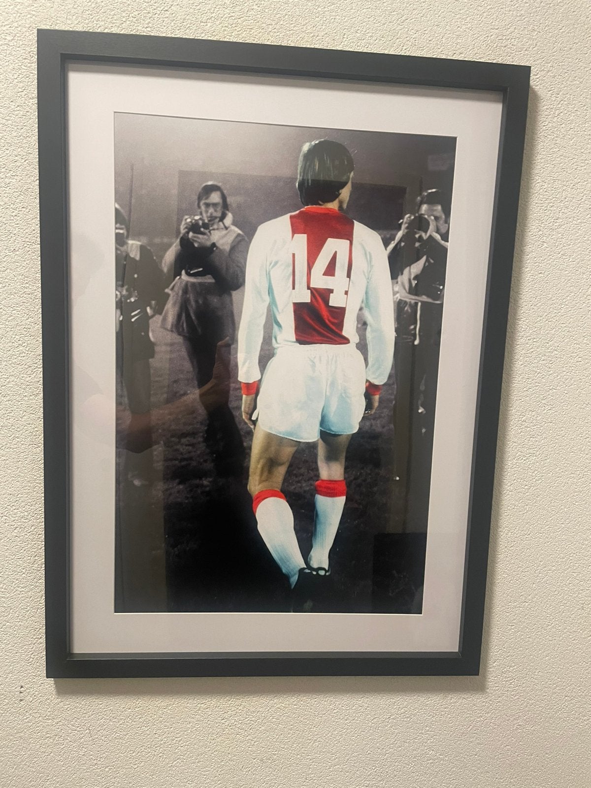 Fotolijst Johan Cruijff Ajax, Ophalen of Verzenden, Ajax, Poster, Plaatje of Sticker
