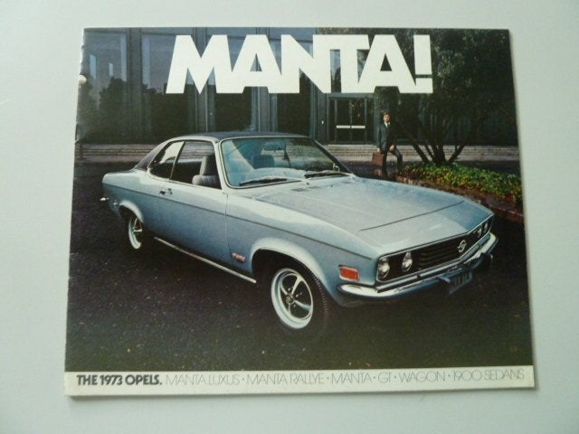 1973 Opel Manta & GT Brochure USA, Verzenden, Gelezen, Opel