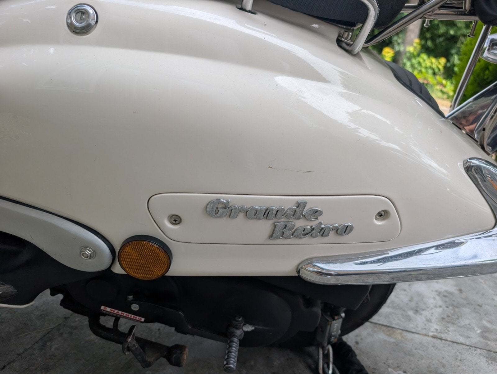 Grande Retro Scooter - Blauw Kenteken (25 km/u), Ophalen of Verzenden, Gebruikt, Benzine, Overige merken