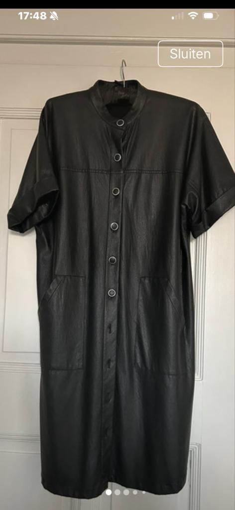 Caroline Biss vegan leren jurk maat 34 nieuw met kaartje, Ophalen of Verzenden, Nieuw, Maat 34 (XS) of kleiner, Zwart