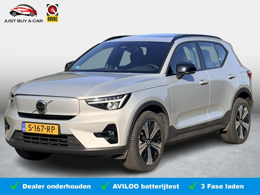 Volvo XC40 Recharge Plus luxury 70 Kwh SoH 95,1% / Duurste U, Stof, Gebruikt, 422 km, Met garantie (alle)