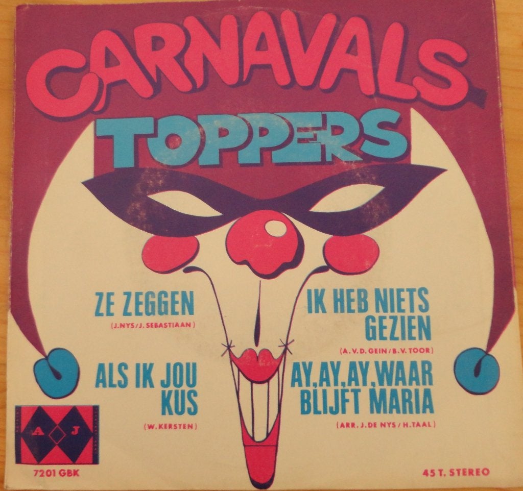 Carnavals Toppers, Ophalen of Verzenden, Gebruikt, 7 inch, Pop