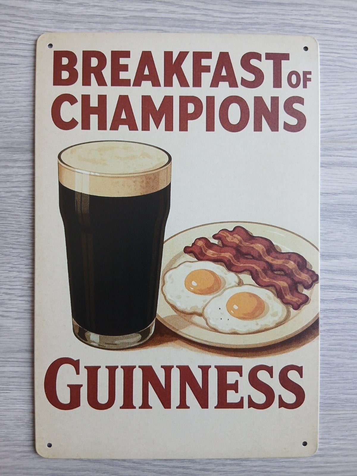 Guinness 20x30 cm Metalen Reclamebord, Ophalen of Verzenden, Nieuw, Reclamebord, Plaat of Schild, Overige merken