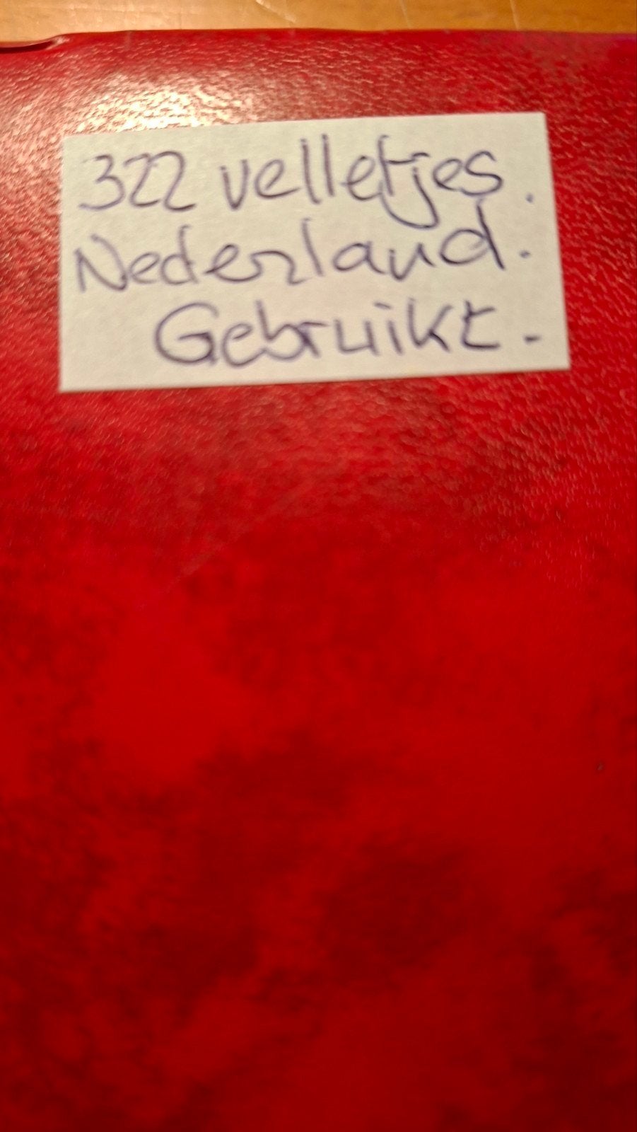 322 gebruikte velletjes Nederland, Postzegels en Munten, Ophalen of Verzenden, Nederland