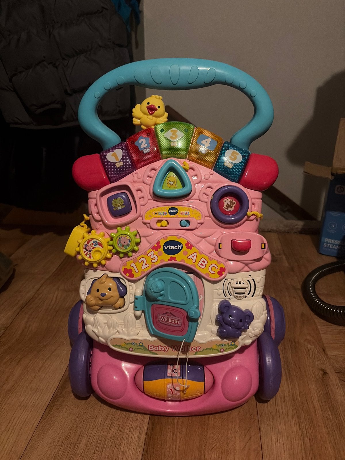 VTech Baby Walker Loopwagen Roze met Geluid en Licht, Ophalen of Verzenden, Gebruikt, Overige typen, Met licht