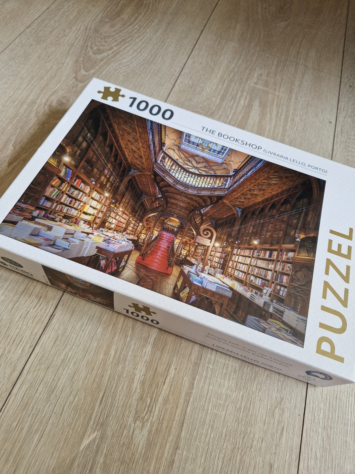 Legpuzzel 1000 stukjes - The Bookshop Livraria Lello Porto, Ophalen, 500 t/m 1500 stukjes, Zo goed als nieuw, Legpuzzel