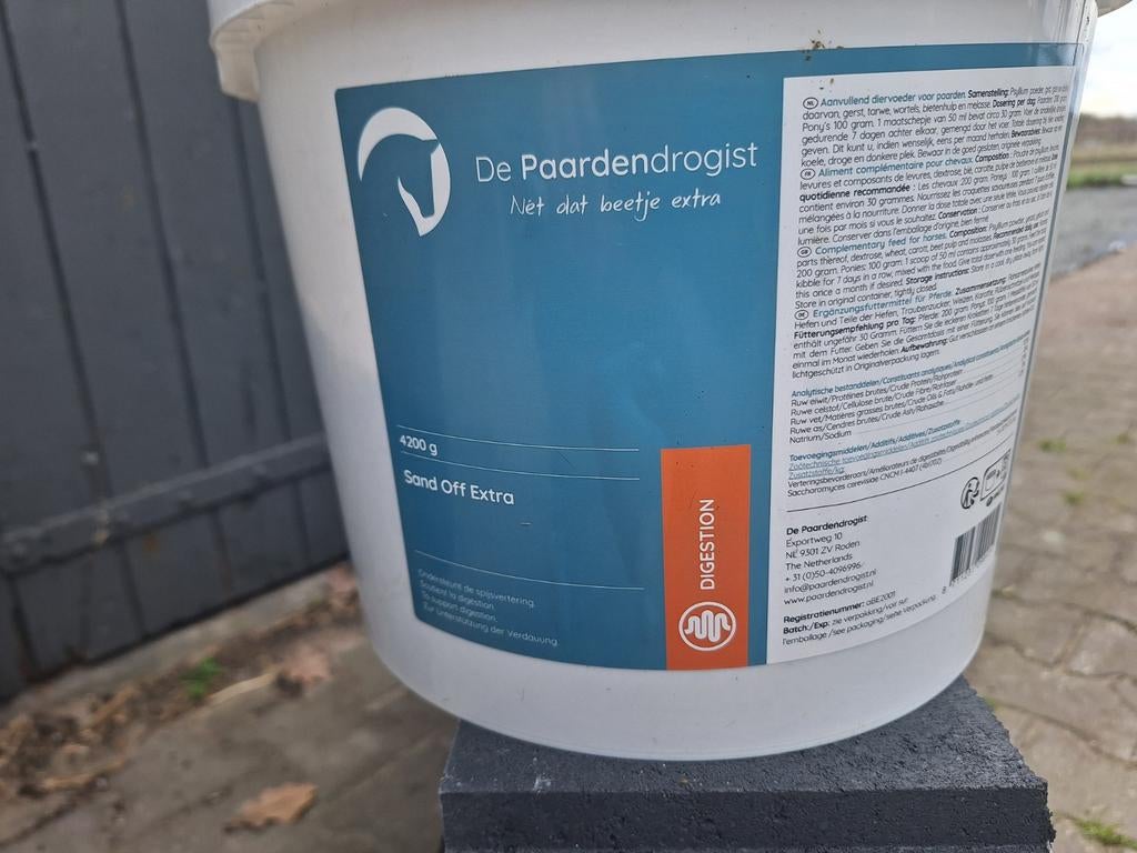 Sand off paard emmer 4200 gram, Ophalen of Verzenden