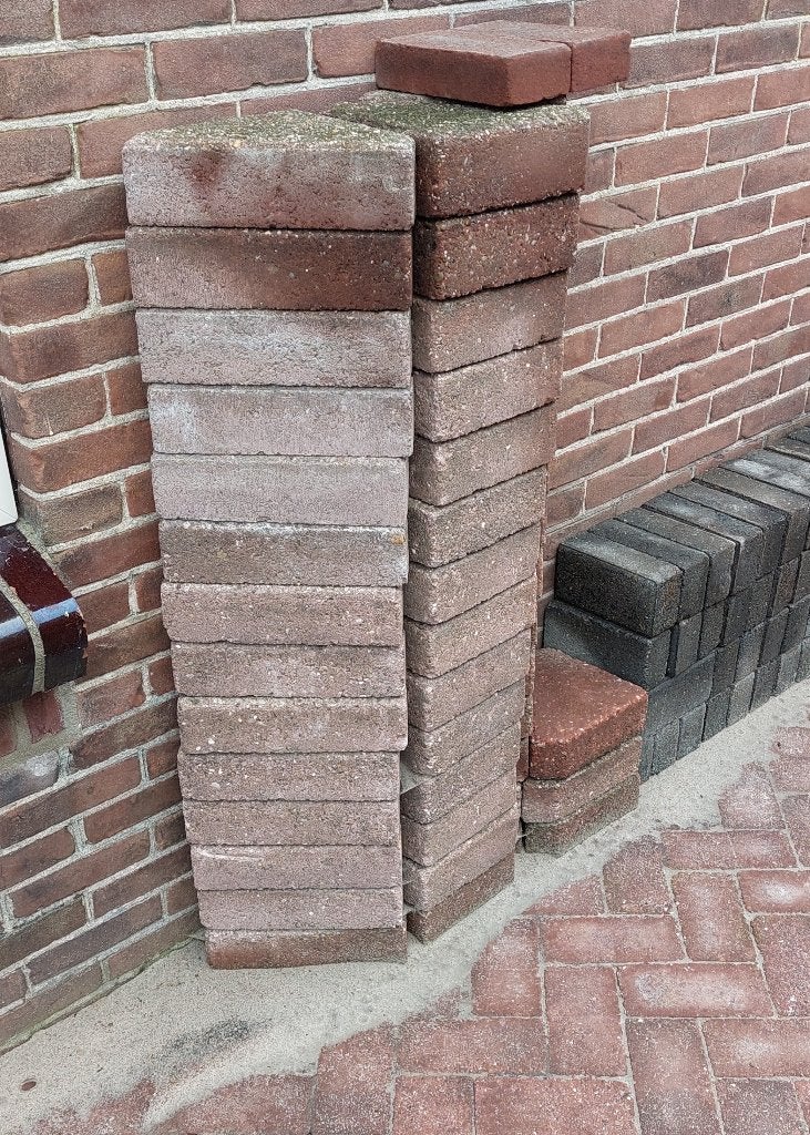45 stuks stenen, Ophalen, Gebruikt, Beton, Klinkers