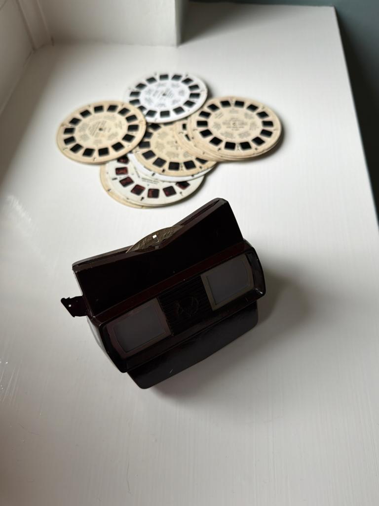 Vintage View-Master (ca. 1950) met 16 wieltjes, Ophalen of Verzenden, Gebruikt