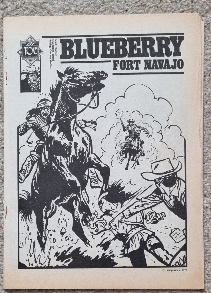 Blueberry - Fort Navajo - Peptoe uitgave PEP deel 1+2 - 1975, Eén stripboek, Ophalen of Verzenden, Zo goed als nieuw, Jean-Michel Charlier en Jean Giraud
