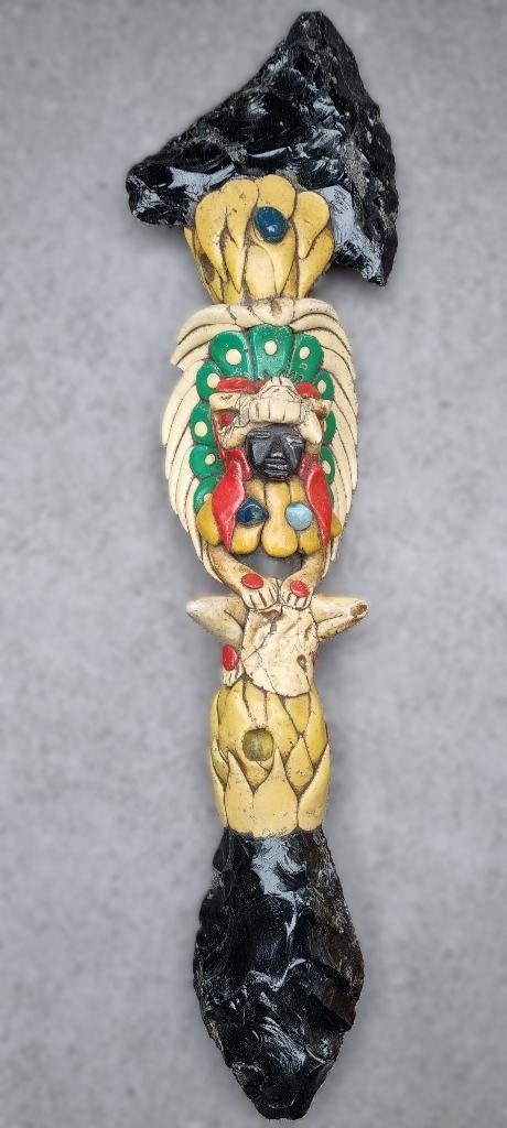 Azteekse Maya offerbijl - bieden, Antiek en Kunst, Ophalen of Verzenden