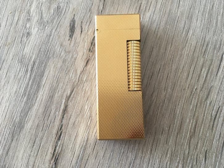 Dunhill Gold Plated Aansteker in originele doos, Ophalen, Zo goed als nieuw, Aansteker