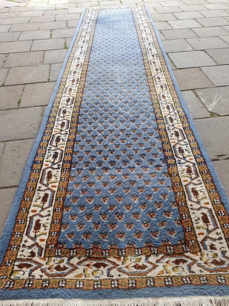 Perzisch loper 345x80 cm., Gebruikt, 200 cm of meer, Mir, 50 tot 100 cm